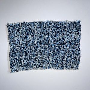 Floral Blue Tube Top